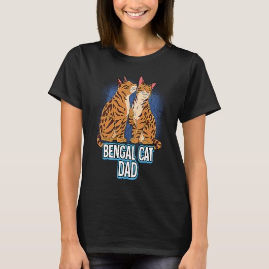 Bengal Kat Vader T-shirt (Voorkant)