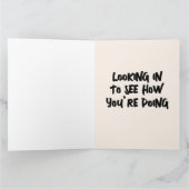 BENGAL TIGER BONJOUR PENSEZ À VOUS Carte de voeux (Intérieur)