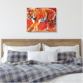Bengal Tiger Canvas Afdruk (Insitu (Slaapkamer))