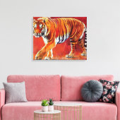 Bengal Tiger Canvas Afdruk (Insitu (Woonkamer))