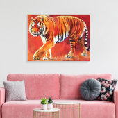 Bengal Tiger Canvas Afdruk (Insitu (Woonkamer))