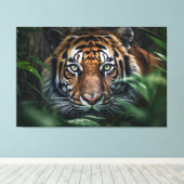 Bengal Tiger Canvas Afdruk (Insitu (Houten vloer))