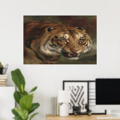 Bengal Tiger kijkt naar je poster (Thuiskantoor)