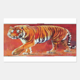 Bengal Tiger Rechthoekige Sticker