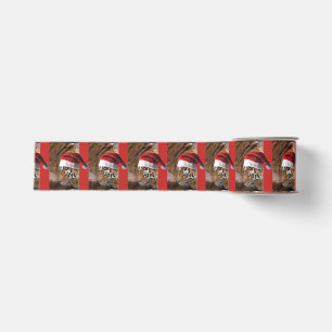 Bengal Tiger Santa Claus Grosgrain Lint