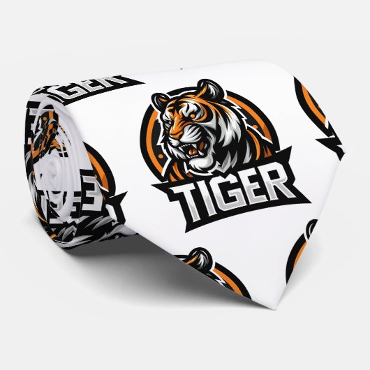 Bengal Tijger Halsdoek Stropdas (Opgerold)