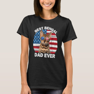 Bengal vader 4 juli Bengal kat Eigenaar Kitty Kit T-shirt