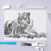Bengal White Tiger Tissuepapier (Craft)