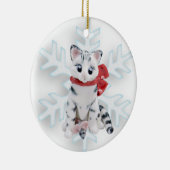 Bengale Chat Blanc Gris Ornement (Droite)