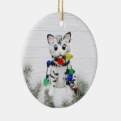 Bengale Chat Blanc Gris Ornement (Droite)