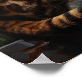 Bengale Cute Art Chat Poster (Coin)