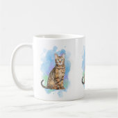 Bengale hybride chat tasse conception sauvage (Gauche)