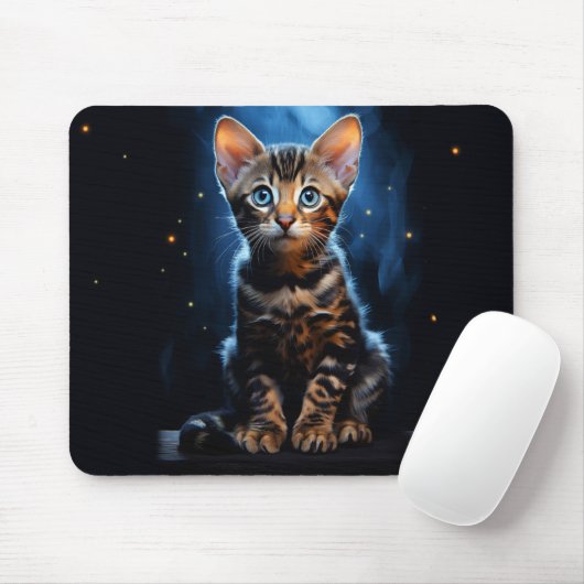 Bengale kat muismat (Met muis)