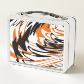 Bengale kleuren, vierkant Oranje en zwart (Achterkant)