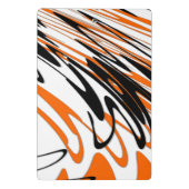 Bengale kleuren, vierkant Oranje en zwart Mini Klembord (Achterkant)