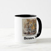 Bengale Tiger Tête Illustration Mug (Devant droit)