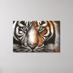 Bengale Tigre Eye 3 Pc Fade De Toile Étendue