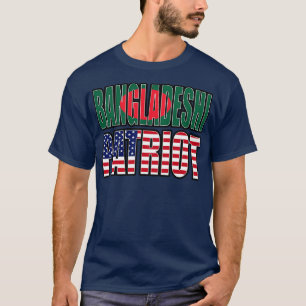 Bengalees-Amerikaanse patriot Pride Heritage Flag  T-shirt