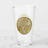 Bengalen gouden munt, glazen trommel (Voorkant)