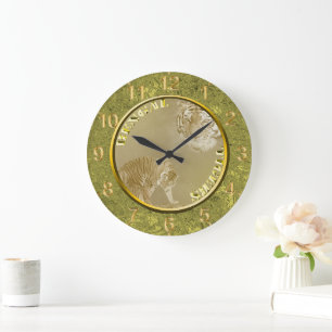 Bengalen gouden munt, lange wandklok grote klok