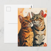 Bengalen Katten Valentijnsdag Briefkaart (Voorkant / Achterkant)