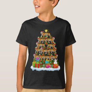 Bengalen met kerstboomverlichting voor de Tijger T-shirt