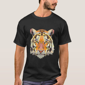 Bengalen Tijger Geometrische Wildlife Animal T-shirt
