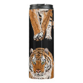 Bengalen tijger schets:  dierenprint thermosbeker (Achterkant)