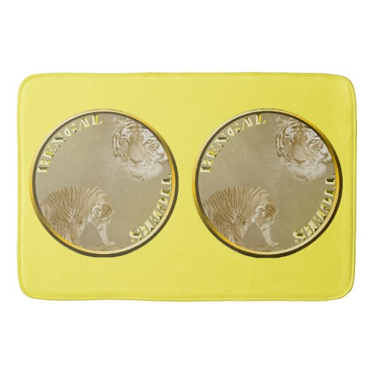 Bengalen tijgers gouden munt, badmat (Voorkant)
