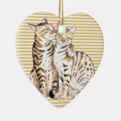 Bengalen van katten keramisch ornament (Rechts)