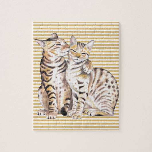 Bengalen van katten legpuzzel (Verticaal)