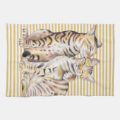 Bengalen van katten theedoek (Horizontaal)