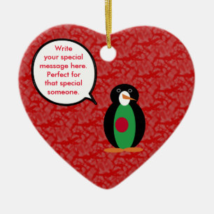 Bengalese feestdag de heer Penguin Keramisch Ornament