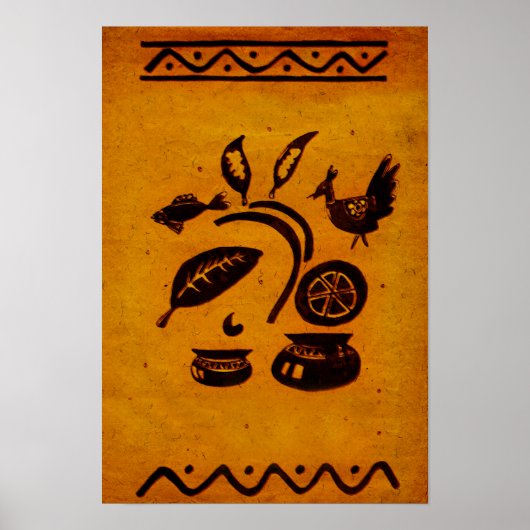  Bengalese Folk Drawing Poster (Voorkant)