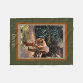 Bengalige tijger, gepersonaliseerde fleece Blanket (Voorkant (Horizontaal))
