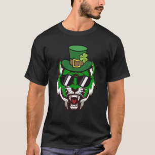 Bengalige tijger zonnebril Sint Pat T-shirt