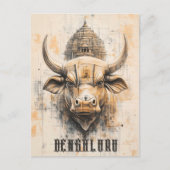 Bengaluru India Briefkaart (Voorkant)