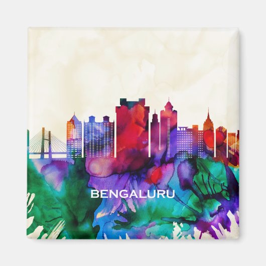 Bengaluru Skyline Magneet (Voorkant)
