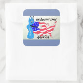 Bengelton Sokken Vierkante Sticker (Tas)