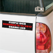 Benghazi, 11-09-2012 bumpersticker (Op Truck)
