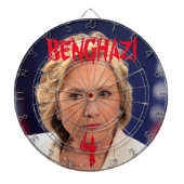 BENGHAZI 4 HILLARY DARTBOARD DARTBORD (Voorkant)