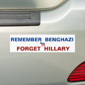 Benghazi bumpersticker ter herinnering (Op auto)
