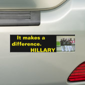 Benghazi. Het maakt een verschil. Hillary Bumpersticker (Op auto)
