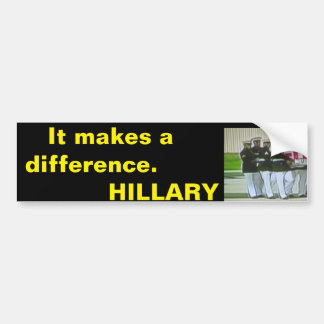 Benghazi. Het maakt een verschil. Hillary Bumpersticker