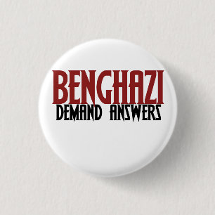 Benghazi vraagt om antwoorden ronde button 3,2 cm