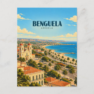 Benguela Angola Vintage Reis Kunst Briefkaart