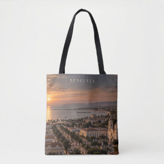 Benguela Cinematic Monochrome Stads Kunst Draagtas