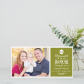 Béni et si très Merci Carte photo de Thanksgiving (Debout devant)