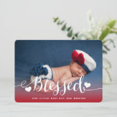 Béni | Faire-part de naissance bébé garçon (Debout devant)