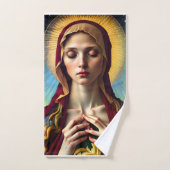 Béni Jésus Vierge Marie et Ange (Serviette à main)